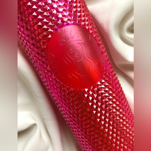 2019 Starbucks Venti Neon Hot Pink Studded Tumbler - Picture 2 of 5